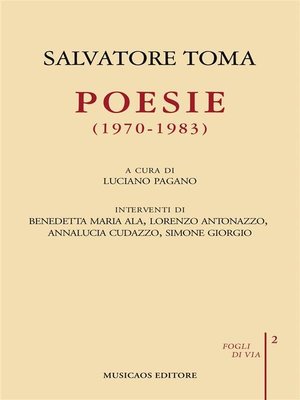 cover image of Poesie (1970-1983)